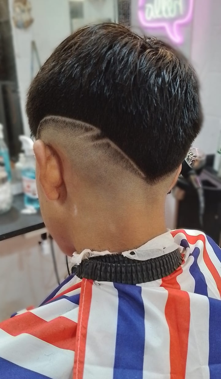 Degradado con diseño de línea realizado en Rocky&Chely